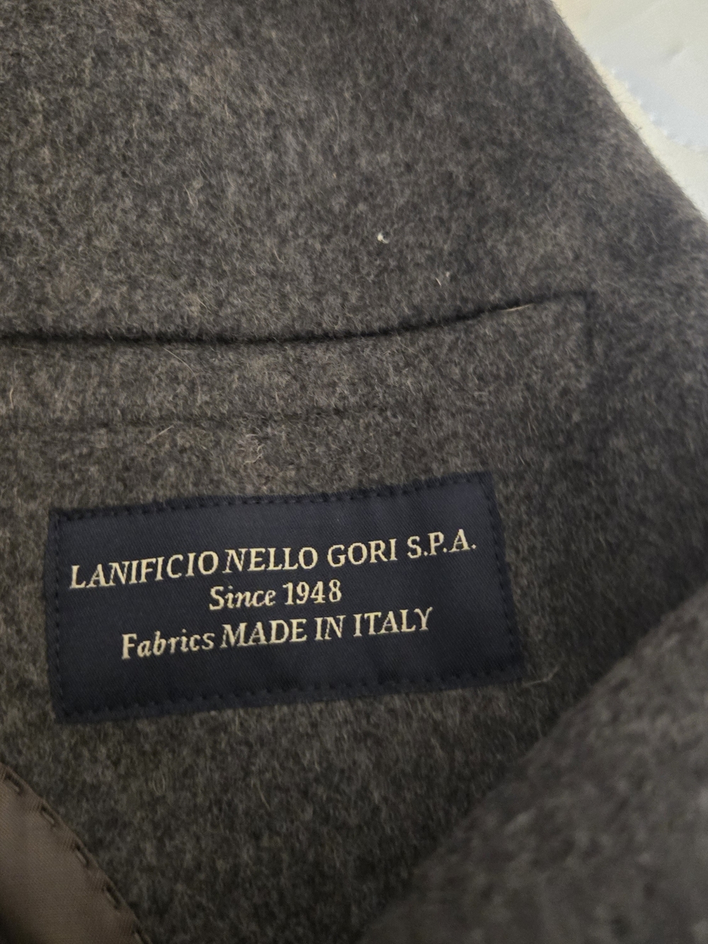 Quince Charcoal Gray Double-Breasted Wool Trench Coat - Picture 8 of 8